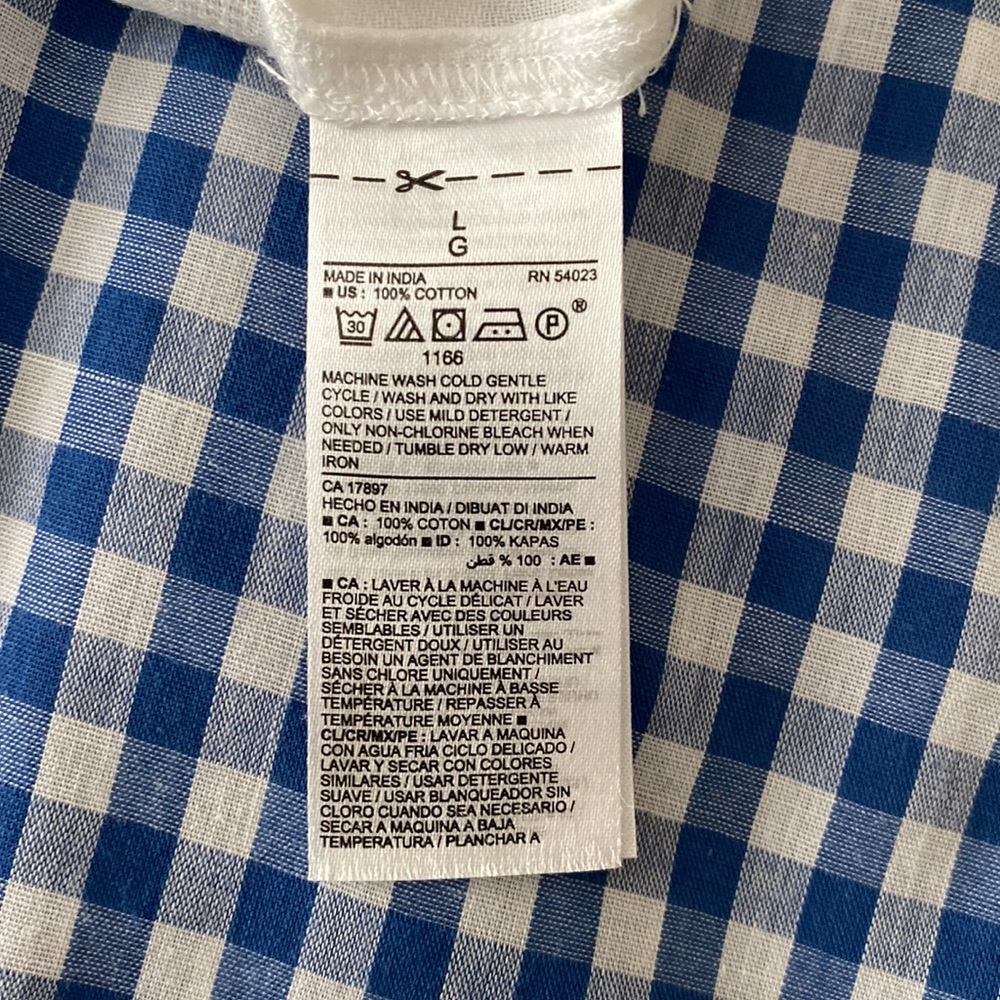 3/$15 Old Navy White Linen Cotton Shirt - Picture 5 of 5